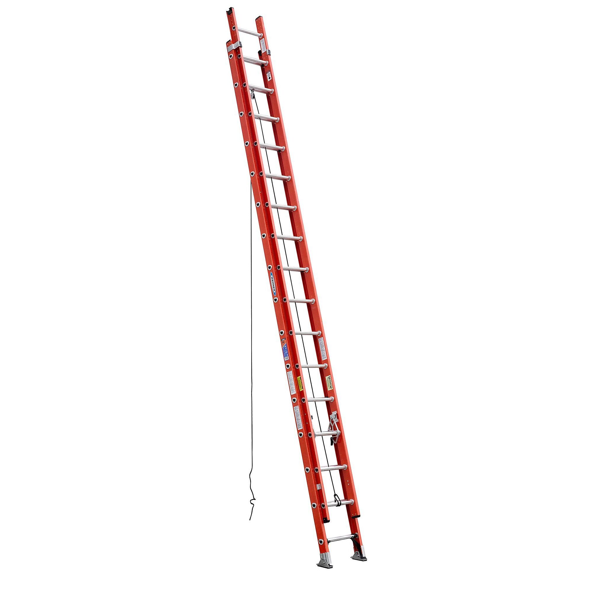 Werner, 32ft. FG Ext. Ladder, Type 1A, Material Fiberglass, Model# D6232-2